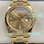 Swiss Replica Rolex Day-Date 40mm ARF 3255 Yellow Gold President Watch 